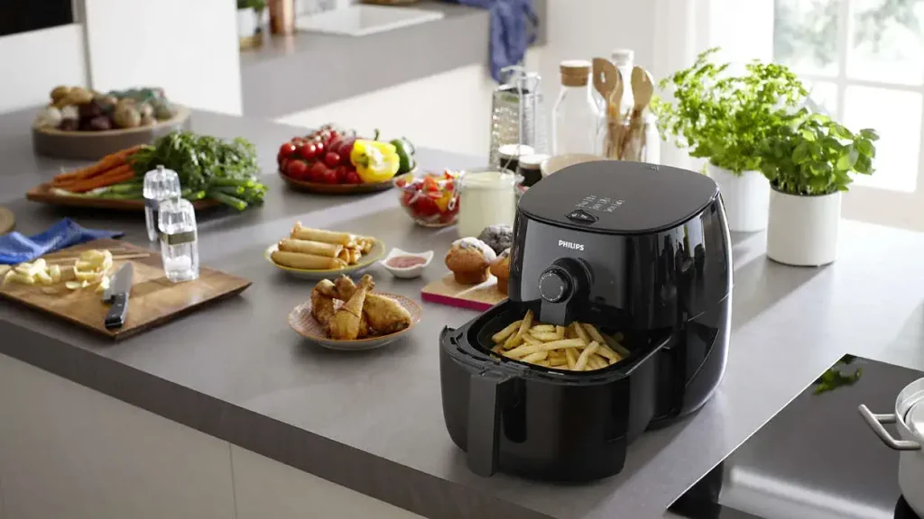 Air fryer on a kitchen countertop